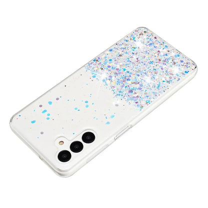 For Samsung Galaxy S24+ Case Luminous Sequins Anti-fall TPU Mobile Phone Cover