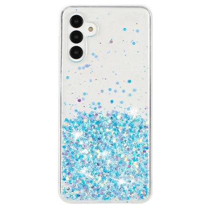 For Samsung Galaxy S24+ Case Luminous Sequins Anti-fall TPU Mobile Phone Cover