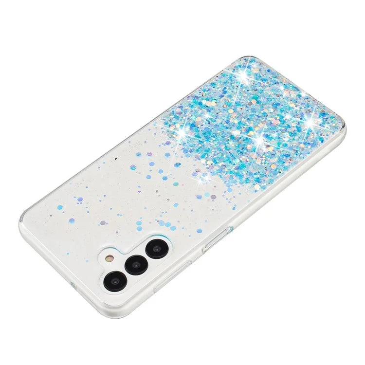 For Samsung Galaxy S24+ Case Luminous Sequins Anti-fall TPU Mobile Phone Cover