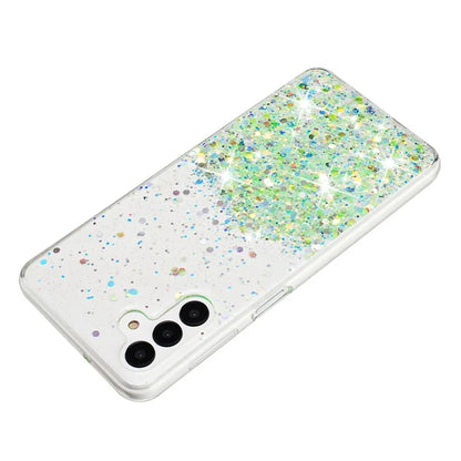 For Samsung Galaxy S24+ Case Luminous Sequins Anti-fall TPU Mobile Phone Cover