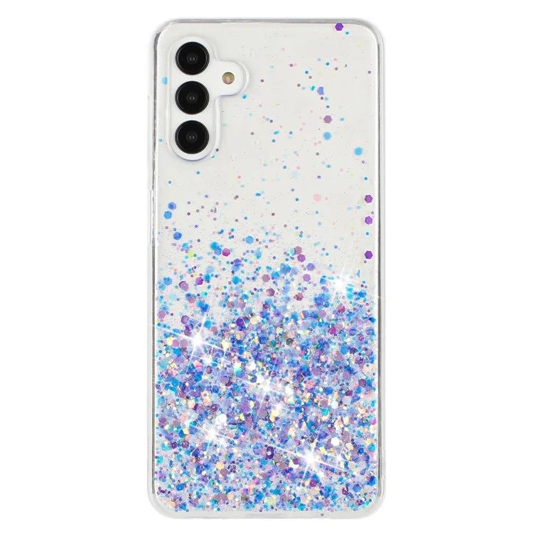 For Samsung Galaxy S24+ Case Luminous Sequins Anti-fall TPU Mobile Phone Cover