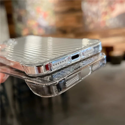 For iPhone 15 Clear Phone Shell PC Case No Side Frame Design Cell Phone Cover