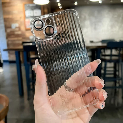 For iPhone 13 Cases Wholesale Phone Supplies No Side Frame Design Phone Cover with Lens Film