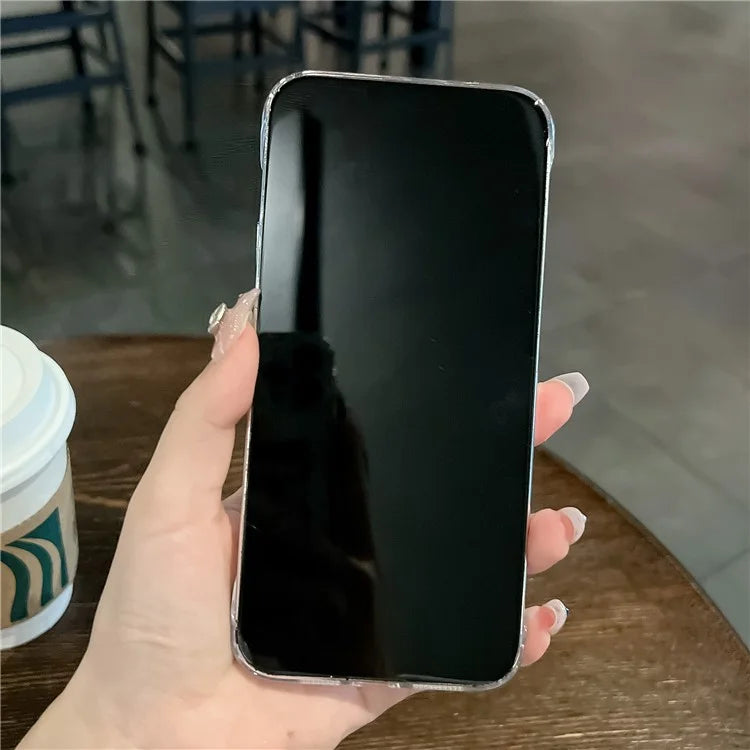 For iPhone 13 Cases Wholesale Phone Supplies No Side Frame Design Phone Cover with Lens Film