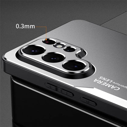 For Samsung Galaxy S22 Ultra 5G Back Case Military Aluminum Alloy Sturdy Protective Cover