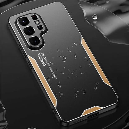For Samsung Galaxy S22 Ultra 5G Back Case Military Aluminum Alloy Sturdy Protective Cover