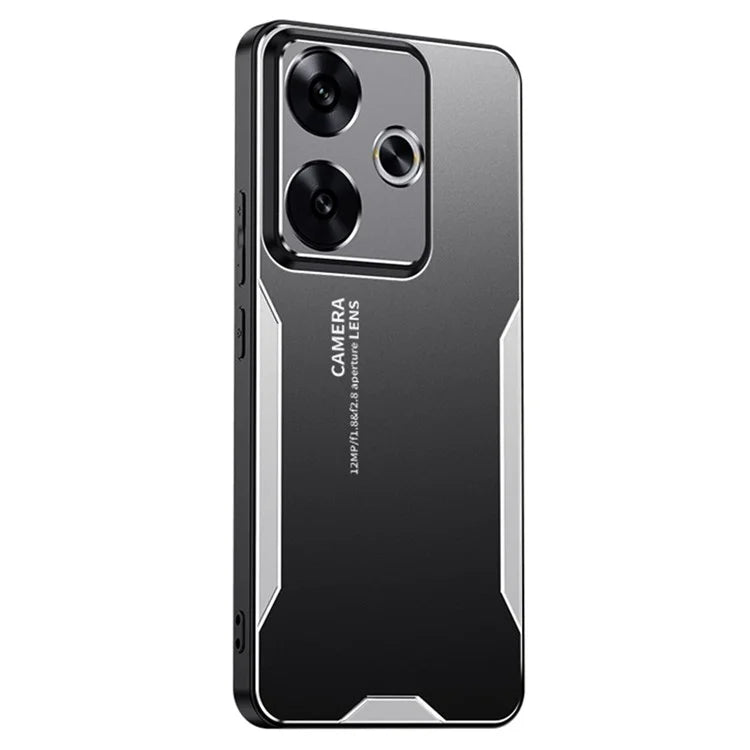 For Xiaomi Redmi Turbo 3 5G / Poco F6 5G Case Aluminum Alloy+PC+TPU Shock Absorption Phone Cover