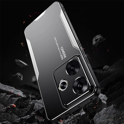 For Xiaomi Redmi Turbo 3 5G / Poco F6 5G Case Aluminum Alloy+PC+TPU Shock Absorption Phone Cover