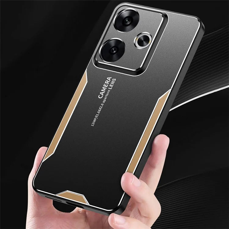 For Xiaomi Redmi Turbo 3 5G / Poco F6 5G Case Aluminum Alloy+PC+TPU Shock Absorption Phone Cover