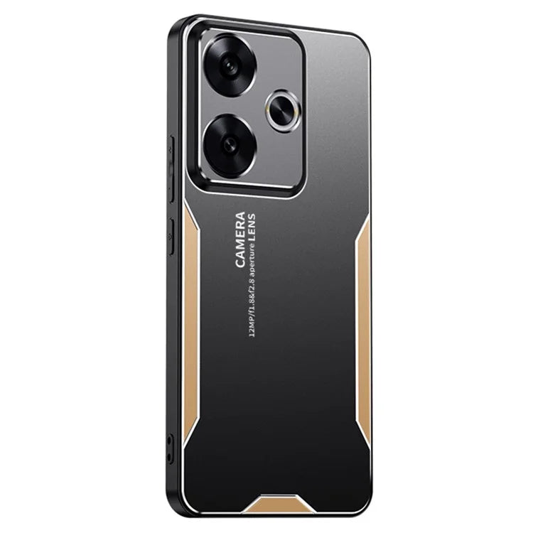 For Xiaomi Redmi Turbo 3 5G / Poco F6 5G Case Aluminum Alloy+PC+TPU Shock Absorption Phone Cover