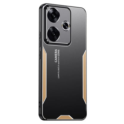 For Xiaomi Redmi Turbo 3 5G / Poco F6 5G Case Aluminum Alloy+PC+TPU Shock Absorption Phone Cover