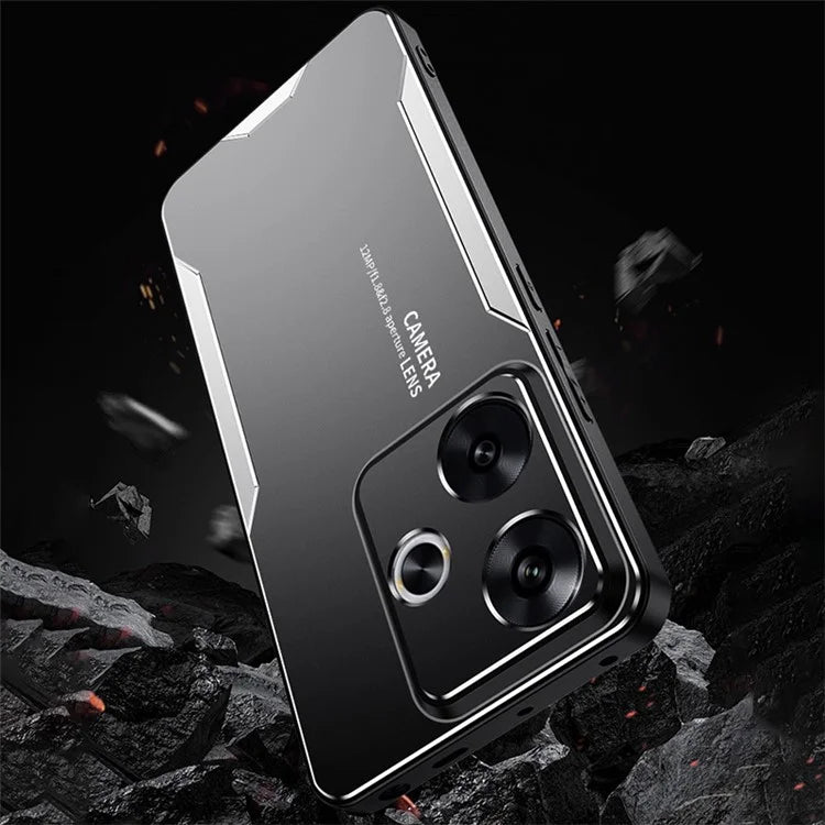 For Xiaomi Redmi Turbo 3 5G / Poco F6 5G Case Aluminum Alloy+PC+TPU Shock Absorption Phone Cover