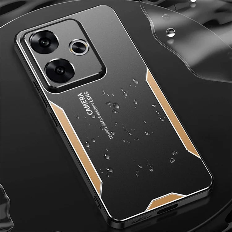 For Xiaomi Redmi Turbo 3 5G / Poco F6 5G Case Aluminum Alloy+PC+TPU Shock Absorption Phone Cover