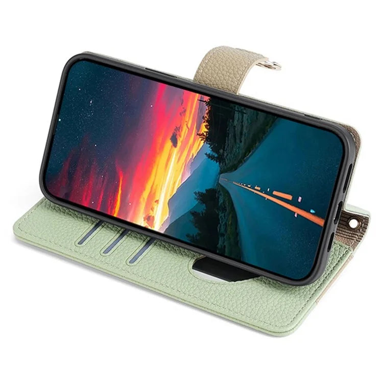 For Xiaomi Civi 4 Pro 5G / 14 Civi 5G Leather Case Zipper Wallet Stand Phone Cover with Mirror Function