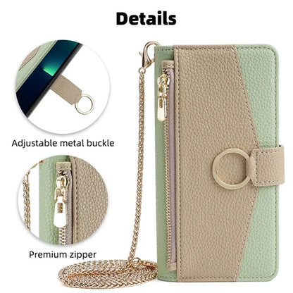 For Xiaomi Civi 4 Pro 5G / 14 Civi 5G Leather Case Zipper Wallet Stand Phone Cover with Mirror Function