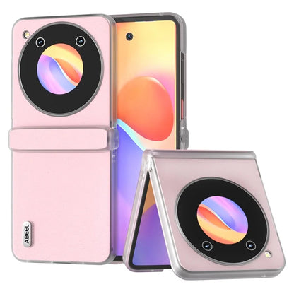 ABEEL For ZTE nubia Flip 5G Case Matte Edge Cowhide Texture Leather+PC Phone Cover