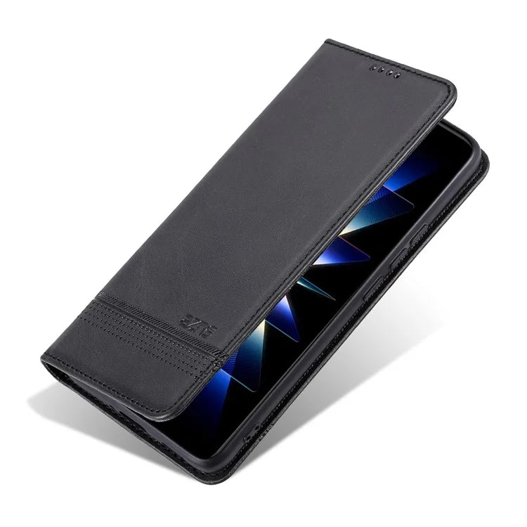 AZNS For Xiaomi Redmi Note 13 Pro 4G / Poco M6 Pro 4G Magnetic Case PU Leather Stand Phone Cover
