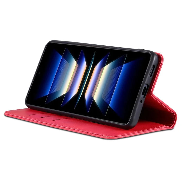 AZNS For Xiaomi Redmi Note 13 Pro 4G / Poco M6 Pro 4G Magnetic Case PU Leather Stand Phone Cover