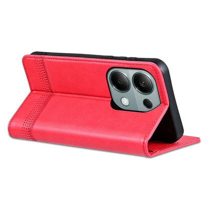 AZNS For Xiaomi Redmi Note 13 Pro 4G / Poco M6 Pro 4G Magnetic Case PU Leather Stand Phone Cover