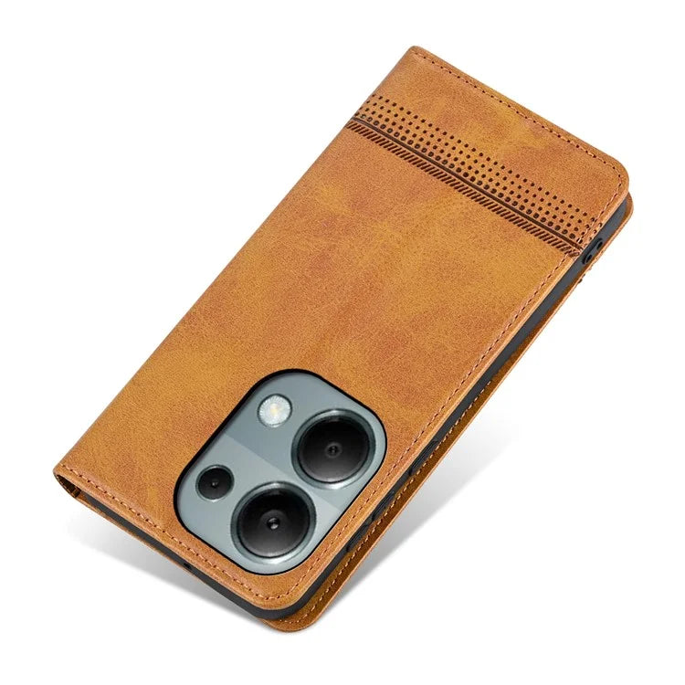 AZNS For Xiaomi Redmi Note 13 Pro 4G / Poco M6 Pro 4G Magnetic Case PU Leather Stand Phone Cover