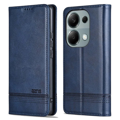 AZNS For Xiaomi Redmi Note 13 Pro 4G / Poco M6 Pro 4G Magnetic Case PU Leather Stand Phone Cover