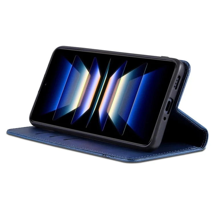 AZNS For Xiaomi Redmi Note 13 Pro 4G / Poco M6 Pro 4G Magnetic Case PU Leather Stand Phone Cover