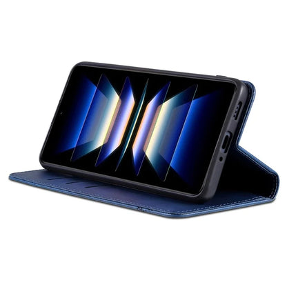 AZNS For Xiaomi Redmi Note 13 Pro 4G / Poco M6 Pro 4G Magnetic Case PU Leather Stand Phone Cover
