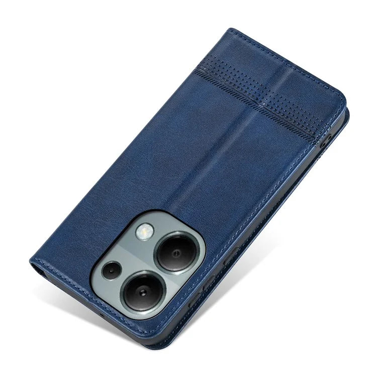 AZNS For Xiaomi Redmi Note 13 Pro 4G / Poco M6 Pro 4G Magnetic Case PU Leather Stand Phone Cover