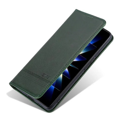 AZNS For Xiaomi Redmi Note 13 Pro 4G / Poco M6 Pro 4G Magnetic Case PU Leather Stand Phone Cover