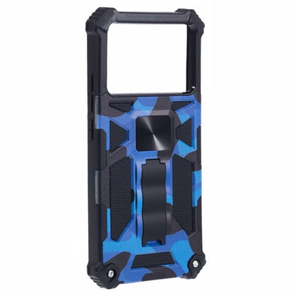 For Xiaomi Poco X6 Pro 5G / Redmi K70E 5G Camouflage Cell Phone Case Kickstand Back Cover