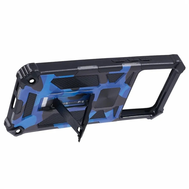 For Xiaomi Poco X6 Pro 5G / Redmi K70E 5G Camouflage Cell Phone Case Kickstand Back Cover
