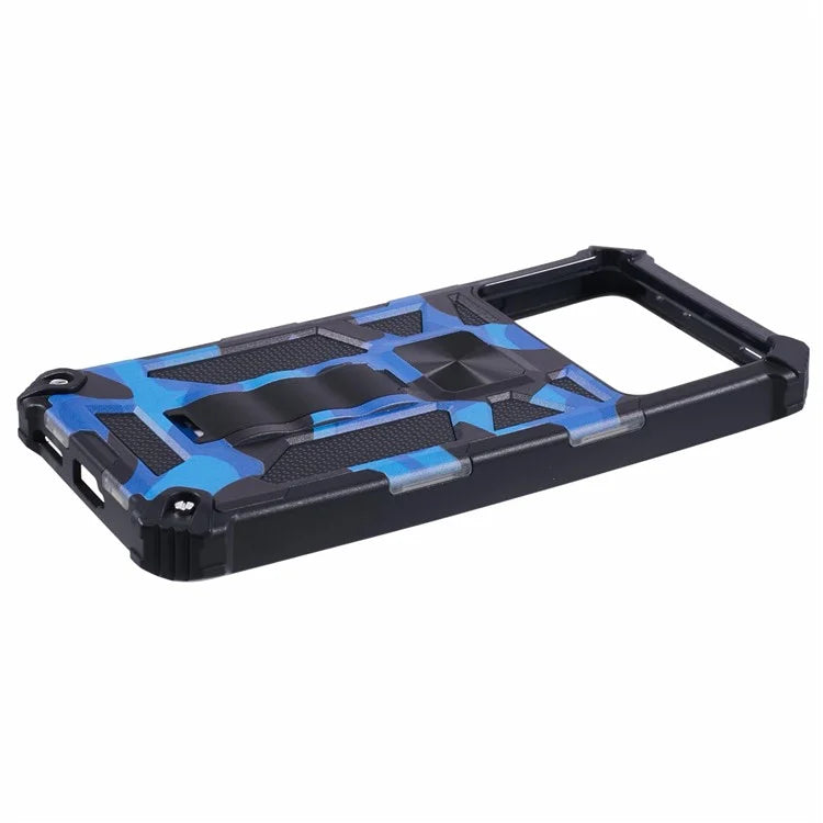 For Xiaomi Poco X6 Pro 5G / Redmi K70E 5G Camouflage Cell Phone Case Kickstand Back Cover