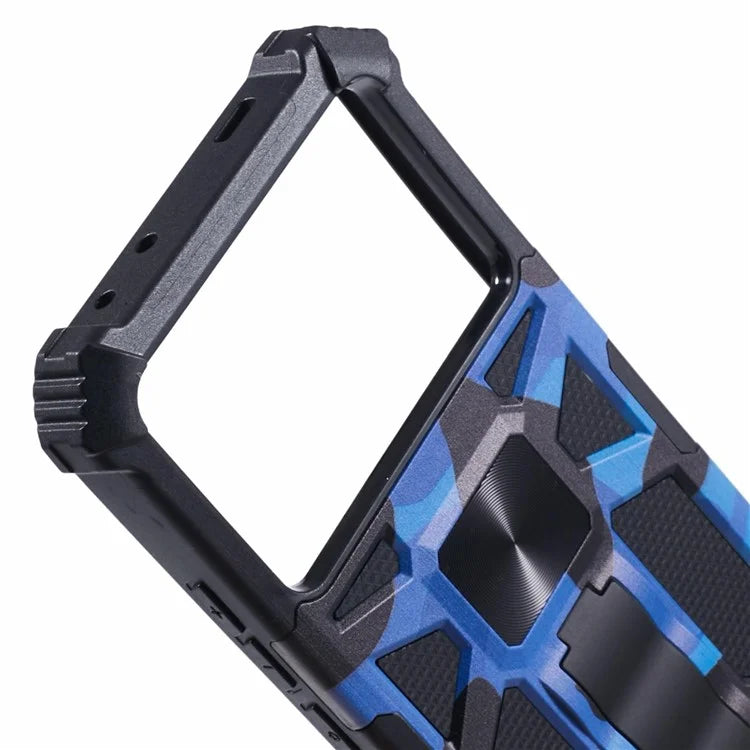 For Xiaomi Poco X6 Pro 5G / Redmi K70E 5G Camouflage Cell Phone Case Kickstand Back Cover