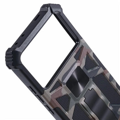 For Xiaomi Poco X6 Pro 5G / Redmi K70E 5G Camouflage Cell Phone Case Kickstand Back Cover