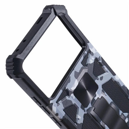 For Xiaomi Poco X6 Pro 5G / Redmi K70E 5G Camouflage Cell Phone Case Kickstand Back Cover