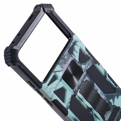For Xiaomi Poco X6 Pro 5G / Redmi K70E 5G Camouflage Cell Phone Case Kickstand Back Cover