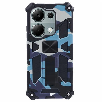 For Xiaomi Redmi Note 13 Pro 4G / Poco M6 Pro 4G Cover Camouflage Cell Phone Protective Shell Kickstand Phone Case