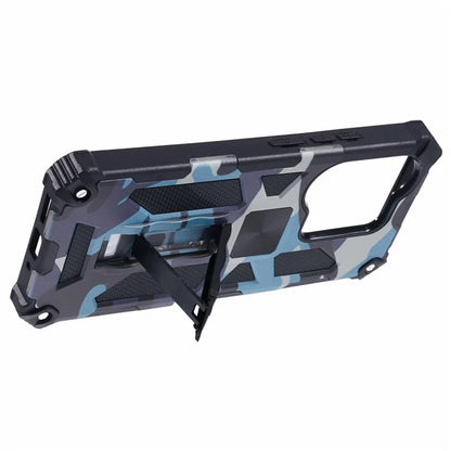 For Xiaomi Redmi Note 13 Pro 4G / Poco M6 Pro 4G Cover Camouflage Cell Phone Protective Shell Kickstand Phone Case