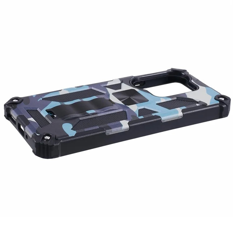 For Xiaomi Redmi Note 13 Pro 4G / Poco M6 Pro 4G Cover Camouflage Cell Phone Protective Shell Kickstand Phone Case