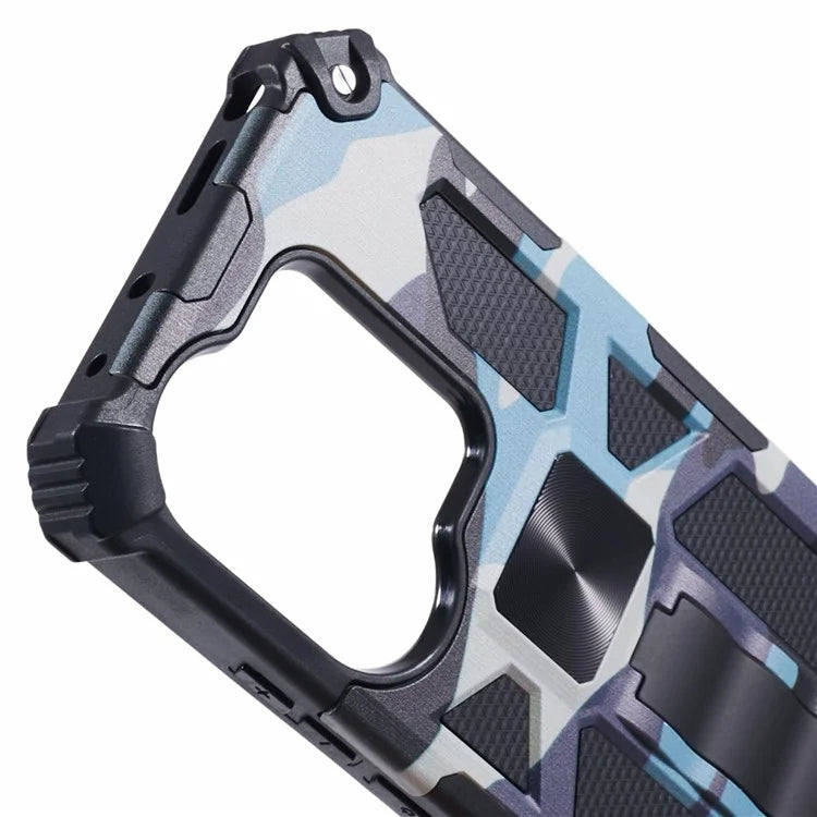 For Xiaomi Redmi Note 13 Pro 4G / Poco M6 Pro 4G Cover Camouflage Cell Phone Protective Shell Kickstand Phone Case