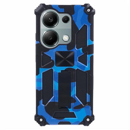 For Xiaomi Redmi Note 13 Pro 4G/Poco M6 Pro 4G Cover Camouflage Cell Phone Protective Shell Kickstand Phone Case