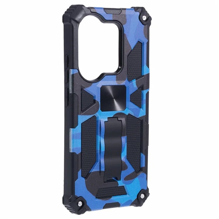 For Xiaomi Redmi Note 13 Pro 4G/Poco M6 Pro 4G Cover Camouflage Cell Phone Protective Shell Kickstand Phone Case