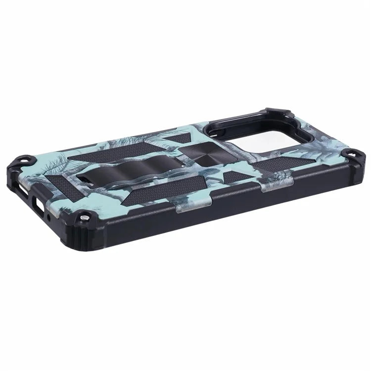 For Xiaomi Redmi Note 13 Pro 4G/Poco M6 Pro 4G Cover Camouflage Cell Phone Protective Shell Kickstand Phone Case