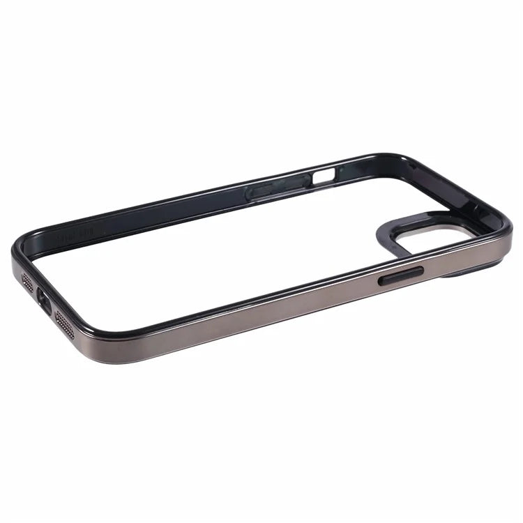 For iPhone 15 Case TPU+PC Hybrid Phone Cover with Electroplating Frame