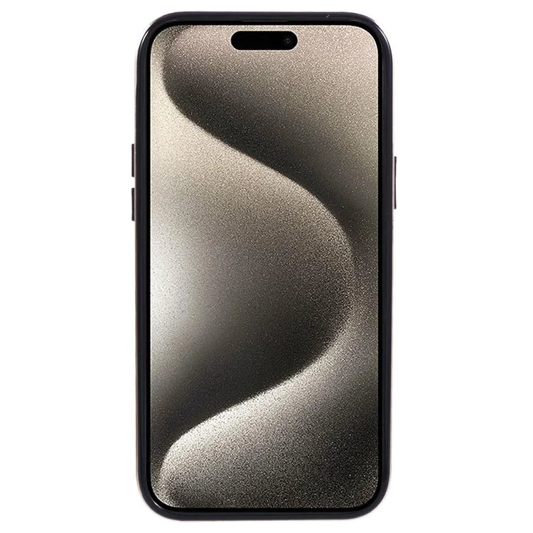 For iPhone 15 Case TPU+PC Hybrid Phone Cover with Electroplating Frame