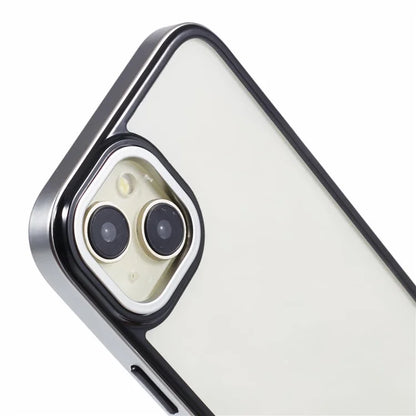 For iPhone 13 6.1 inch / 14 Cell Phone Case Electroplating Frame TPU+PC Anti-drop Cover