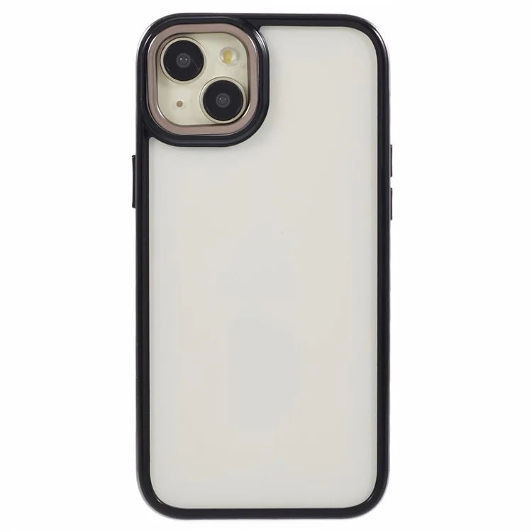 For iPhone 14 Plus Case Electroplating Frame TPU+PC Protective Phone Cover