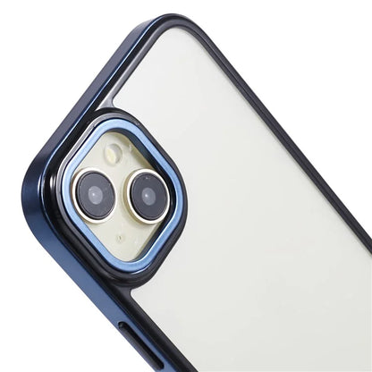 For iPhone 14 Plus Case Electroplating Frame TPU+PC Protective Phone Cover