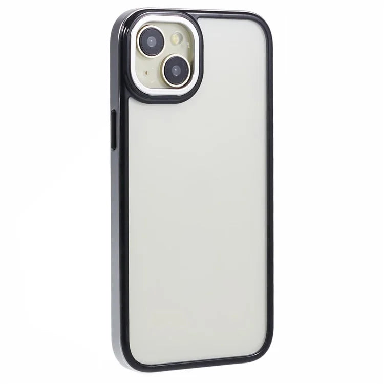 For iPhone 14 Plus Case Electroplating Frame TPU+PC Protective Phone Cover