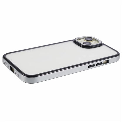 For iPhone 14 Plus Case Electroplating Frame TPU+PC Protective Phone Cover